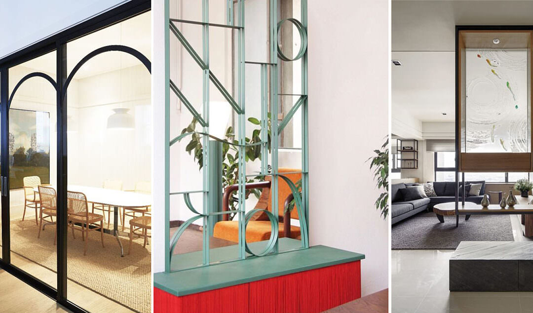 Separación de estancias en arquitectura de interiores